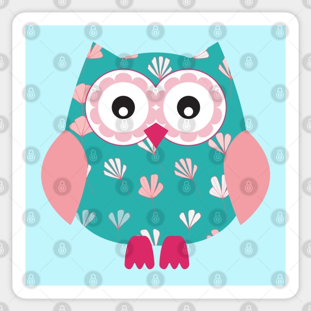 Cute Owl Sticker by tramasdesign